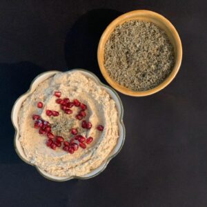 Houmous  au Zaatar ( Thym)